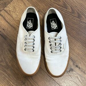 Vans Beige Gum Sole Bottom Shoes